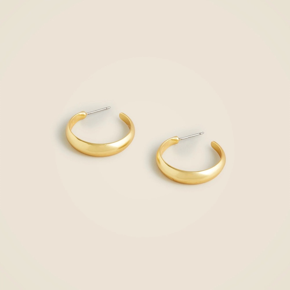 -new- J. CREW Gold Plated Hoops